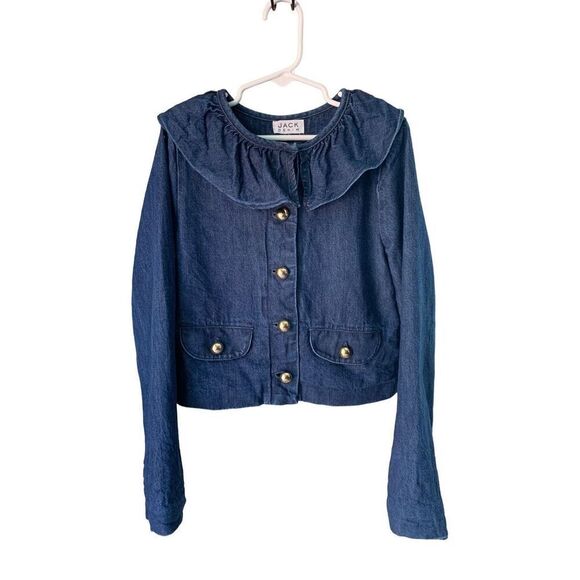 Janie & Jack Ruffled Denim Jacket - Picture 2 of 10